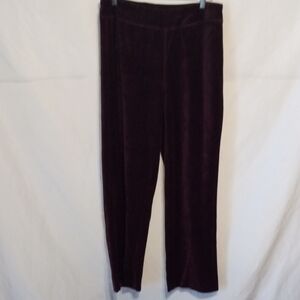 Onque Casuals Deep Burgundy Straight Leg Pants